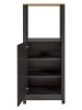 Inter Link Geräteschrank "Veneto" in Anthrazit - (B)70 x (H)167 x (T)60 cm