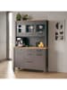 Inter Link Buffet "Veneto" in Anthrazit - (B)130 x (H)195,5 x (T)45 cm