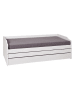 Inter Link Sofabed "Lotar" wit - (L)200 x (B)90 cm