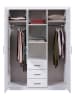 Inter Link Kleiderschrank "Geraldo" in Weiß - (B)140 x (H)190 x (T)55 cm