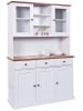 Inter Link Buffet "Westerland" in Weiß/ Braun - (B)131 x (H)191 x (T)45 cm