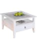 Inter Link Salontafel "Provence" wit - (B)75 x (H)45 x (D)75 cm