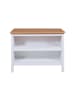 Inter Link Kücheninsel in Weiß/ Natur - (B)124 x (H)91,5 x (T)75 cm