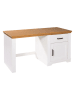 Inter Link Schreibtisch "Maluno" in Weiß/ Hellbraun - (B)143 x (H)76 x (T)56 cm