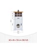 Inter Link Kommode "Maluno" in Weiß - (B)68 x (H)136 x (T)48 cm