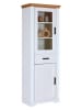Inter Link Vitrinekast "Maluno" wit/lichtbruin - (B)68 x (H)193 x (D)42 cm