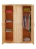 Inter Link Kleiderschrank "Pelle" in Hellbraun - (B)140 x (H)190 x (T)55 cm