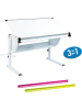 Inter Link Schreibtisch "Matts 3 in 1" in Weiß - (B)118 x (T)72 cm