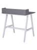 Inter Link Bureau "Emmelie" grijs/wit - (B)80 x (H)54 x (D)60 cm