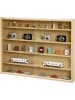 Inter Link Sammlervitrine "Aquario" in Braun - (B)80 x (H)60 x (T)9,5 cm
