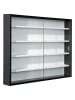 Inter Link Sammlervitrine "Collecty" in Schwarz/ Weiß - (B)80 x (H)60 x (T)9,5 cm
