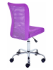 Inter Link Drehstuhl "Bonnie" in Lila - (B)43 x (H)98 x (T)56 cm