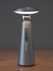 Designnest LED-Tischleuchte ''Ufo-Lamp'' in Silber - (H)30,5 x Ø 13 cm