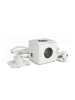 Designnest Steckdosenmultiplikator ''PowerCube'' in Weiß/ Schwarz - (B)7 x (H)7 x (T)11 cm