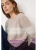 Cecil Pullover in Beige/ Lila
