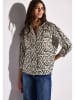Street One Bluse in Beige/ Schwarz
