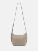 Liebeskind Berlin Leren schoudertas "Demi" beige - (B)19 x (H)20 x (D)10 cm