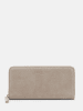 Liebeskind Berlin Leren portemonnee beige - (B)19 x (H)9 x (D)2 cm