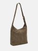 Liebeskind Berlin Skórzana torebka "Demi" w kolorze khaki - 31 x 30 x 11 cm