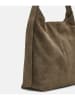 Liebeskind Berlin Leder-Schultertasche "Demi" in Khaki - (B)31 x (H)30 x (T)11 cm