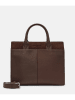 Liebeskind Berlin Leren handtas "Blake" bruin - (B)34 x (H)28 x (D)14 cm