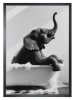Ars Longa Ingelijste kunstdruk "Elephant In Bath" - (L)70 x (B)50 cm