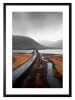 Ars Longa Ingelijste kunstdruk "Mountain Road On The Water" - (L)70 x (B)50 cm