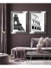 Ars Longa Ingelijste kunstdruk "Eiffel Tower In Paris" - (L)70 x (B)50 cm