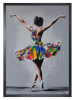 Ars Longa Druk artystyczny "Graffiti Ballerina" w ramce - 70 x 50 cm