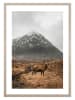 Ars Longa Druk artystyczny "Deer Under The Mountain" w ramce - 70 x 50 cm