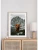 Ars Longa Ingelijste kunstdruk "Scottish Cattle In The Mountains" - (L)70 x (B)50 cm