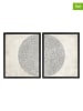 Ars Longa 2-delige set: ingelijste kunstdrukken "Half Circle" - (L)70 x (B)50 cm