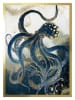 Ars Longa Gerahmter Kunstdruck "Golden Octopus" - (L)70 x (B)50 cm