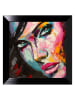 Ars Longa Druk artystyczny "Colorfull Face II" w ramce - 70 x 70 cm