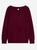 Just Cashmere Kasjmieren trui "Abigail" bordeaux