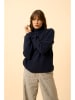 Just Cashmere Kasjmieren coltrui "Alyssa" donkerblauw