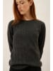 Just Cashmere Kaszmirowy sweter "Amala" w kolorze antracytowym