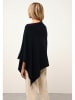 Just Cashmere Kasjmieren poncho "Ashley" zwart