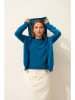 Just Cashmere Kasjmieren vest "Debbie" blauw