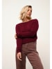 Just Cashmere Kasjmieren trui "Grace" bordeaux