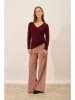 Just Cashmere Kaschmir-Pullover "Joan" in Bordeaux