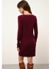 Just Cashmere Kasjmieren jurk "Tracy" bordeaux