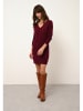 Just Cashmere Kasjmieren jurk "Tracy" bordeaux