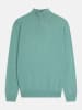 Just Cashmere Kasjmieren trui "Bradley" turquoise