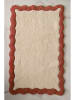 Ellos Home Badmat "Scallop" rood/crème