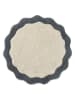 Ellos Home Badvorleger "Scallop" in Dunkelblau/ Creme
