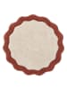 Ellos Home Badvorleger "Scallop" in Rot/ Creme