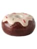 Ellos Home Świecznik "Donut" w kolorze brązowym ze wzorem - Ø 10 cm