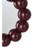 Ellos Home Lustro ścienne "Mila" w kolorze bordowym - Ø 50 cm