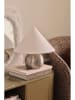 Ellos Home Tischleuchte "Connie" in Silber/ Weiß - (H)40 x Ø 37 cm